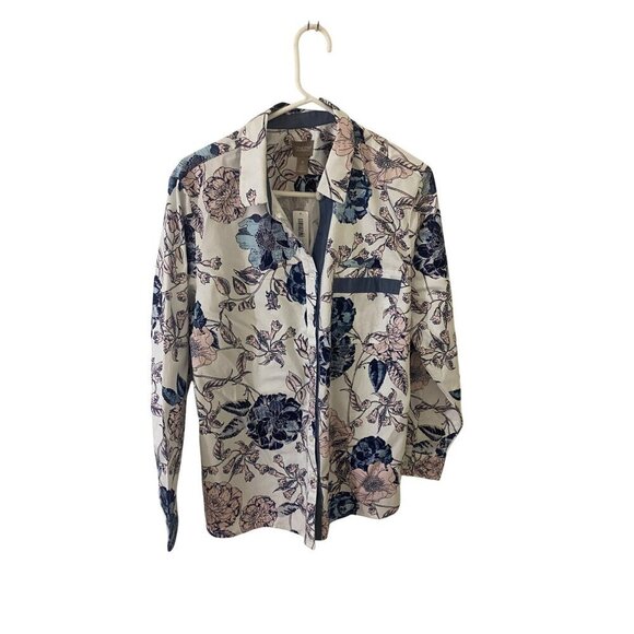 NWT Chico's Women's Long Sleeve Button Front Blouse - 3 (Large) - Picture 1 of 13